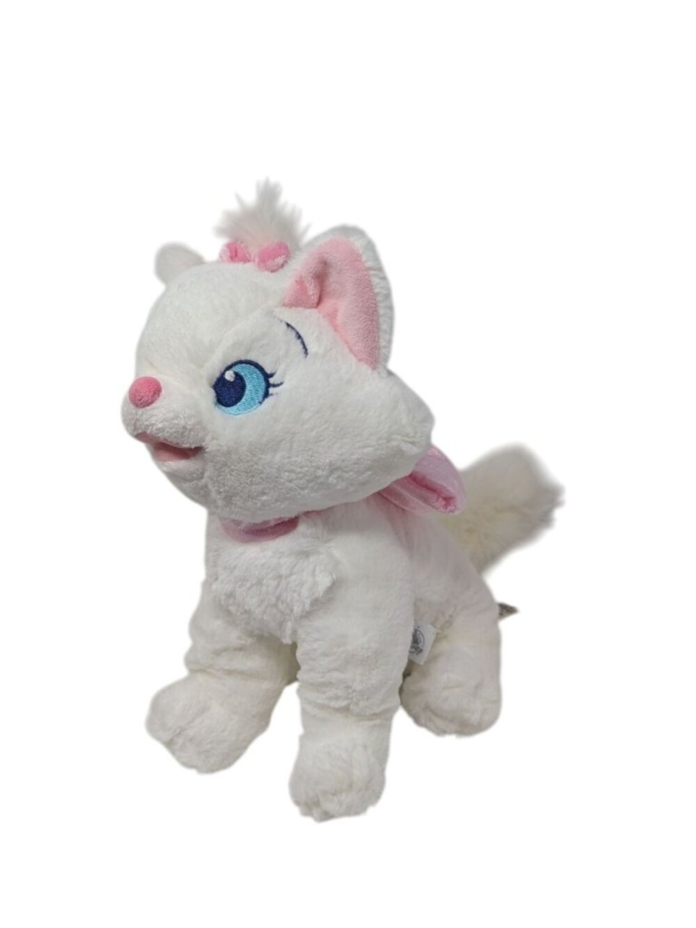 Disney The Aristocats Marie Plush Cat White Pink Soft Stuffed Animal Doll 12”